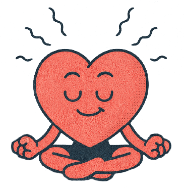 爱 mascot — zen meditation